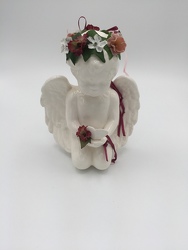 Cherub with Floral Halo from Eagledale Florist in Indianapolis, IN