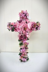 Eternally Faithful Silk Cross from Eagledale Florist in Indianapolis, IN