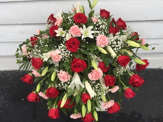 The Margaret Casket Spray from Eagledale Florist in Indianapolis, IN