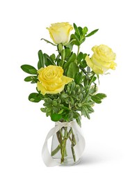Three Yellow Roses from Eagledale Florist in Indianapolis, IN