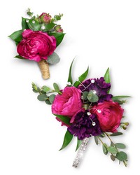 Allure Corsage and Boutonniere Set from Eagledale Florist in Indianapolis, IN