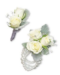 Virtue Corsage and Boutonniere Set from Eagledale Florist in Indianapolis, IN
