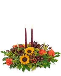Autumnal Abundance Centerpiece from Eagledale Florist in Indianapolis, IN