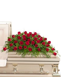 36 Red Roses Casket Spray from Eagledale Florist in Indianapolis, IN