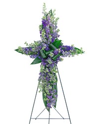 Larkspur Affinity Cross from Eagledale Florist in Indianapolis, IN