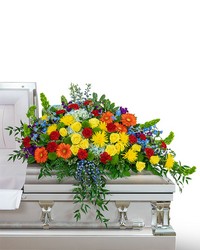 Vibrant Life Casket Spray from Eagledale Florist in Indianapolis, IN