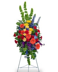 Vibrant Life Standing Spray from Eagledale Florist in Indianapolis, IN