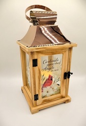 Cardinal Wooden Lantern from Eagledale Florist in Indianapolis, IN