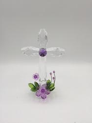 Standing Acrylic Cross Lavender from Eagledale Florist in Indianapolis, IN