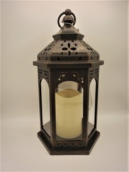 Melrose Brushed Bronze Lantern from Eagledale Florist in Indianapolis, IN