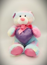 Rainbow Heart Bear from Eagledale Florist in Indianapolis, IN