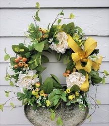 Summertime Peace Silk Wreath from Eagledale Florist in Indianapolis, IN