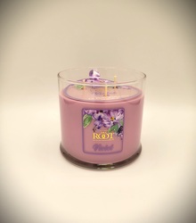 Violet 3-Wick Candle from Eagledale Florist in Indianapolis, IN