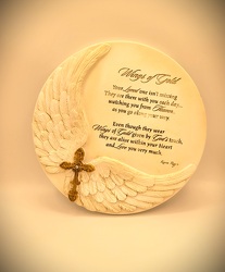Wings of Gold Plaque from Eagledale Florist in Indianapolis, IN