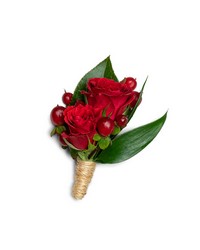 Crimson Boutonniere from Eagledale Florist in Indianapolis, IN