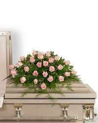 Pink Tranquility Casket Spray from Eagledale Florist in Indianapolis, IN