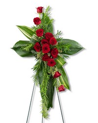 Abiding Love Cross from Eagledale Florist in Indianapolis, IN