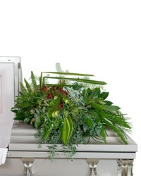 Beloved Botanics Casket Spray from Eagledale Florist in Indianapolis, IN