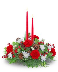 Holly Jolly Centerpiece from Eagledale Florist in Indianapolis, IN