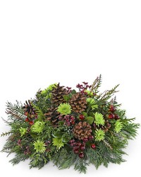 Trimmed in Tradition Centerpiece from Eagledale Florist in Indianapolis, IN