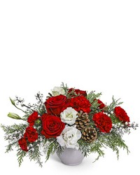 Snowberry Holiday Centerpiece from Eagledale Florist in Indianapolis, IN
